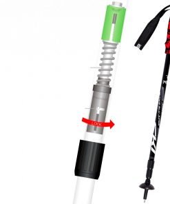 Bâton de marche anti choc télescopique en Alu | PioneerOne 65-135 cm Bülnet Bâton de marche anti choc télescopique en Alu | PioneerOne 65-135 cm système d'absorption des chocs amortisseur
