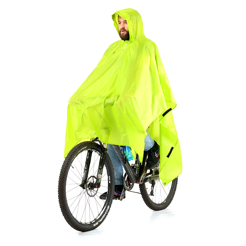 Poncho Tarp 3 en 1 | Rain Mountain vert vélo coupe vent