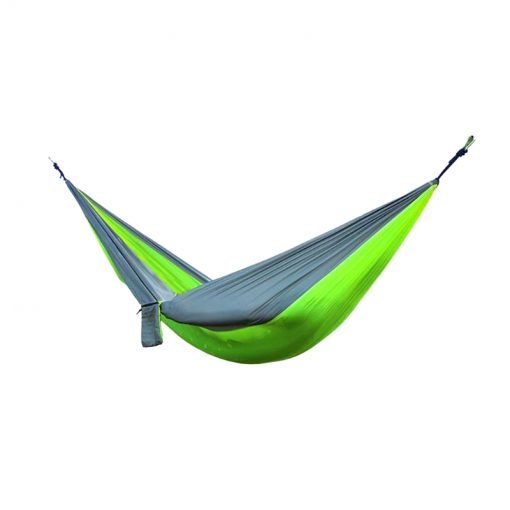 Hamac de voyage Ultra Léger | Light Travel plage randonnée camping nature sieste toile parachute pliable vert gris
