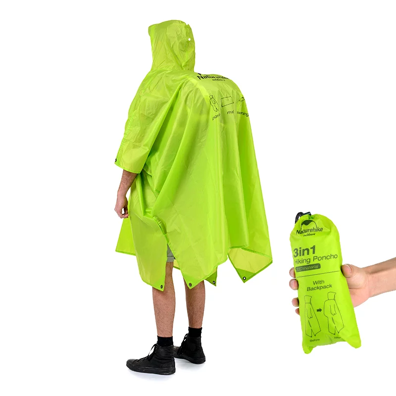 Poncho Tarp 3 en 1 | Rain Mountain vert